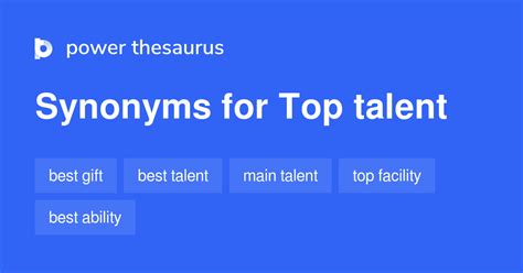 More 500 Talent Synonyms. Similar words for Talent.